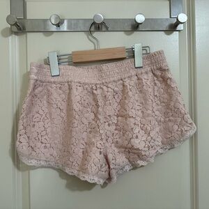 Talula Shorts - Crochet Pink
